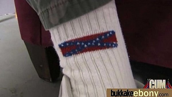 Nonton Ebony Gets Fucked In All Holes By A Group Of White Dudes 6 thumbnail