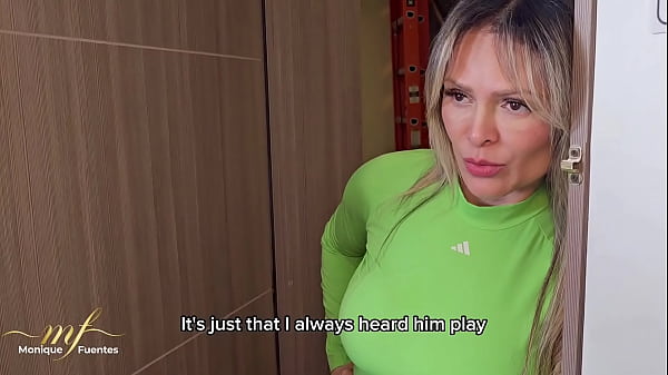 Play MP4 - The musical neighbor - Cuckold husband leaves his Milf neighbor's mouth full of cum - Monique Fuentes