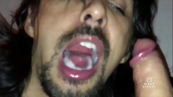 Maxx Stoner sucking big uncut German hippie cock and swallowing his cum 