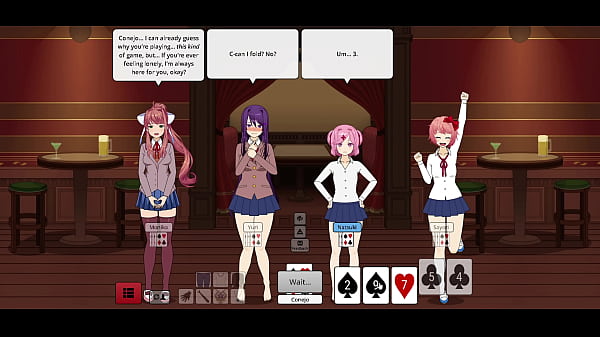 Strip poker conejo vs doki doki girls 