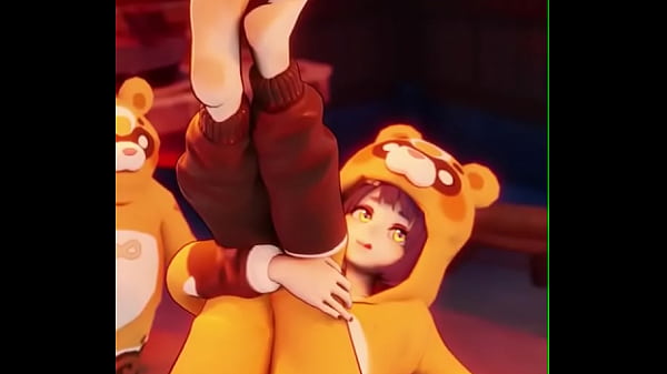 Xiangling From Genshin Impact showing off her soft feet to the camera