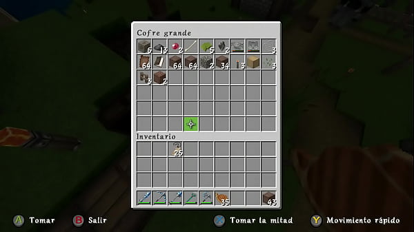 Aldeanos de minecraft cogiendo