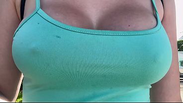Italian Big Tits Milf Artemisia Love Hot Solo walking around Big Tits close up