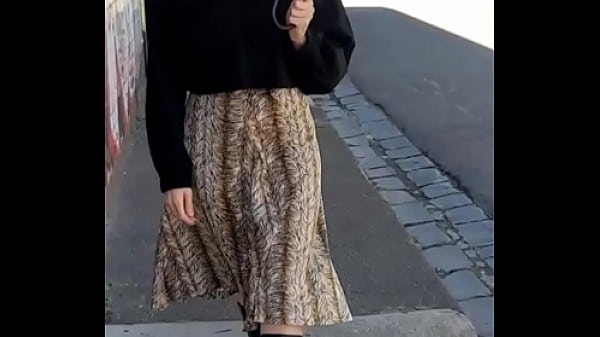 Amild summer dayis the_perfect_time forGodivaTheLoveDoll to stroll around townin a light dress and backless lace knickers