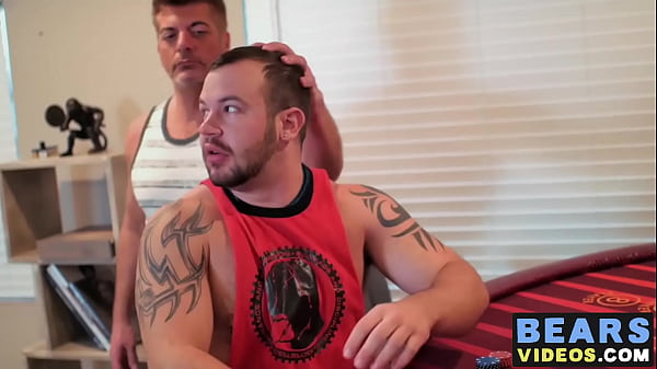 Hairy bear anally fucks a tattooed cub 