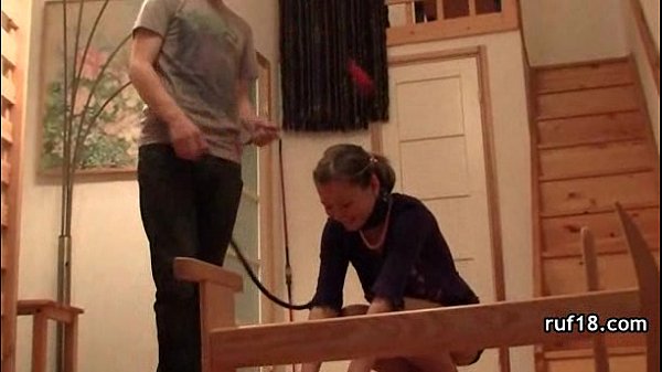 Horny teen enjoys hard cock