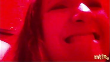 Red-lit Thrill: Public Bathroom Masturbation At The Club thumbnail