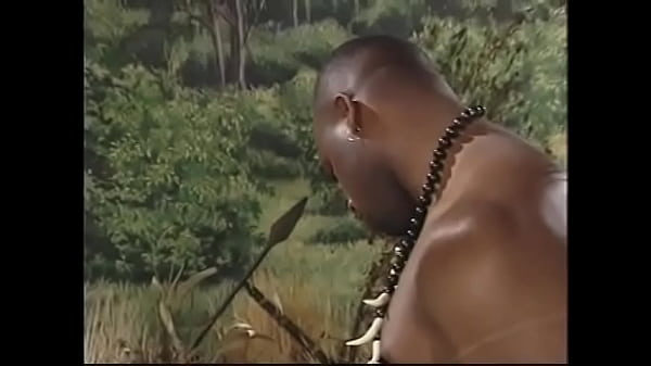 Two black guys fuck cute brunette's pussy and ass at the same time