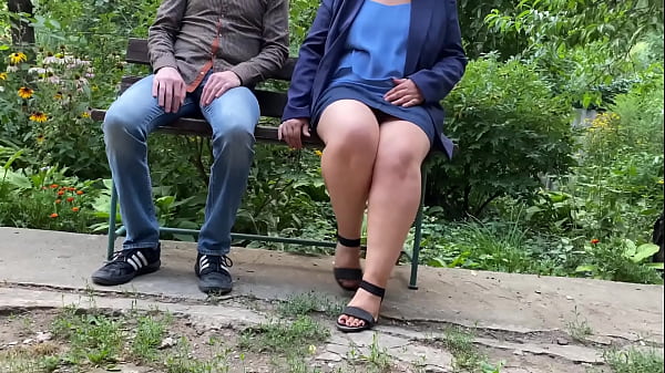 Play MP4 - Son-in-law loves to watch his mother-in-law pee on the street with her legs spread