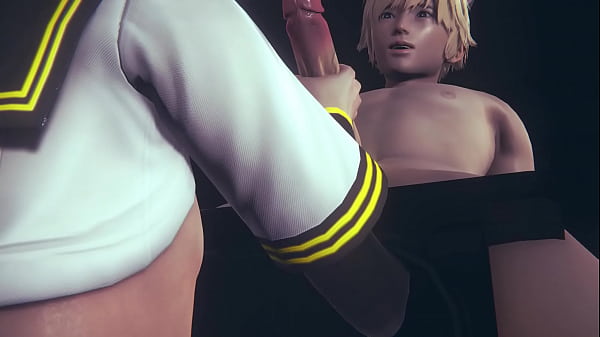 Vocaloid Yaoi Femboy - Len Jerking Off thumbnail