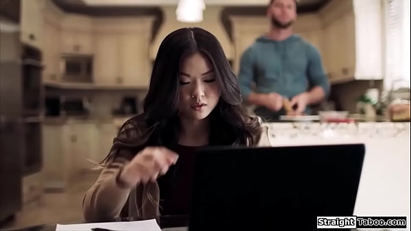 Milf and bf share petite asianroommate