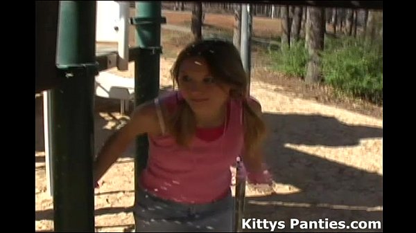 Play MP4 - Kitty flashing her panty all over the playground