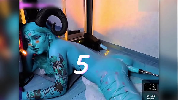 Demoness moans from hell's anal into tight ass squirt 