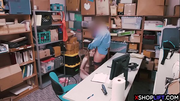 Cute teen_thief suspected and fucked by_a security guy