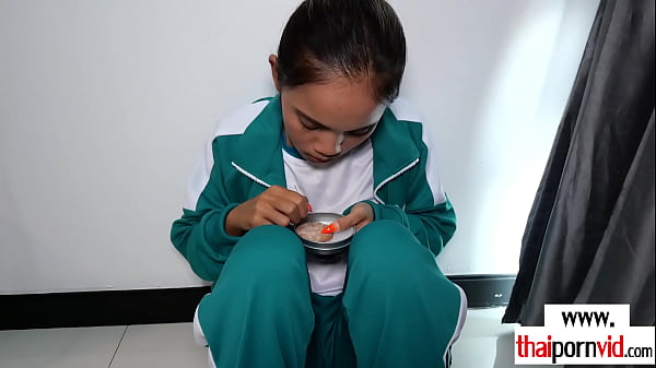 Skinny amateur asian slut fucked in the ass hard by a big white cock