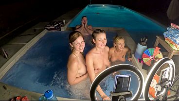 3 Porn Stars Share 1 Dick On The Hot Tub Helena Price , Deliah Grace, Scarlett Gushes, Wca Productions thumbnail