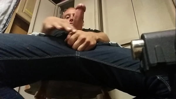 Play MP4 - Playing with my stiff cock until I cum