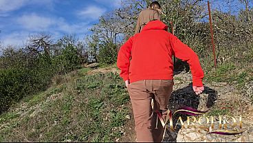 Nonton Taboo Stepmom & Stepson : Caught Playing In The Forest (risky Outdoor) thumbnail