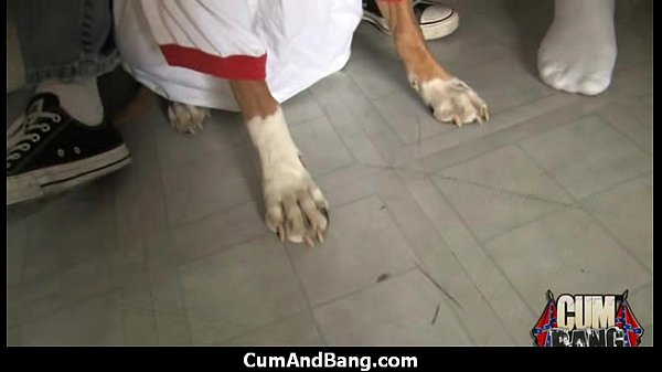 Ebony_Girl Gets Slammed by some white_dudes 20