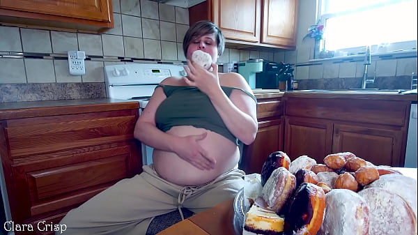Stuffing myself full of donuts until i explode clara crisp gorges pastries until she pops eating to burst