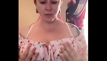 Stripping my tits, pinching nipples, commanding you to stroke JOI