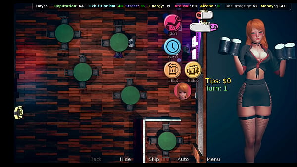 The life of a innocent waitress hebtai game