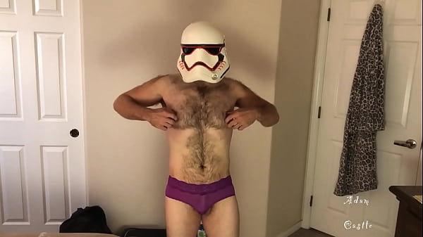 Storm Trooper Wears Ladies' Undies Erotic Dance thumbnail
