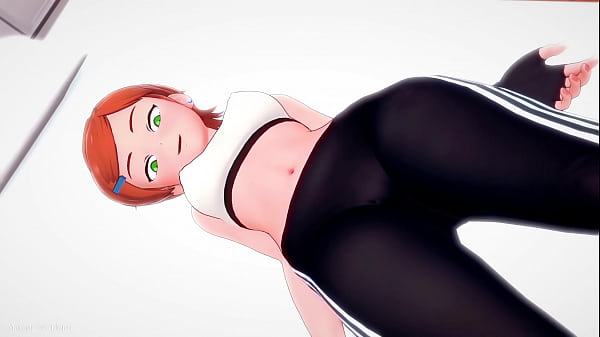 Gwen no va_a hacer_deportes para follar en_su cama_ben 10_versión_adulta