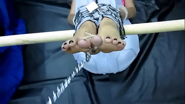 Bastinado tied feet 