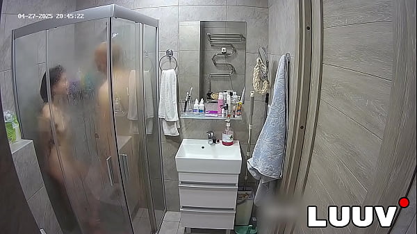 LUUV. Quick sex in the shower for young couple Abbadon and Kareflore 