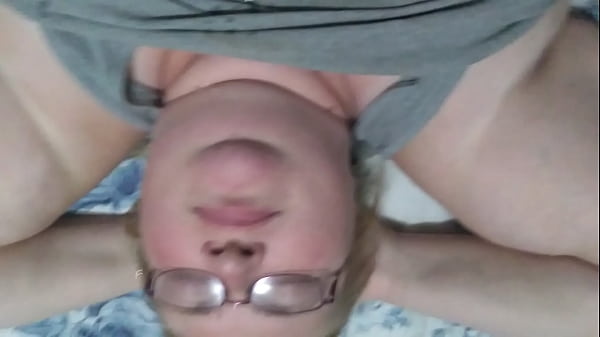 My blonde bbw sux my cock 