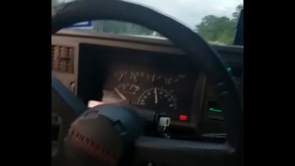 Driving with my dick out.