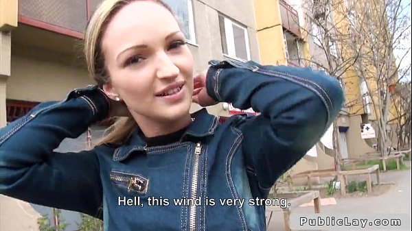 Blonde_Hungarian amateur bangs big dick outdoors