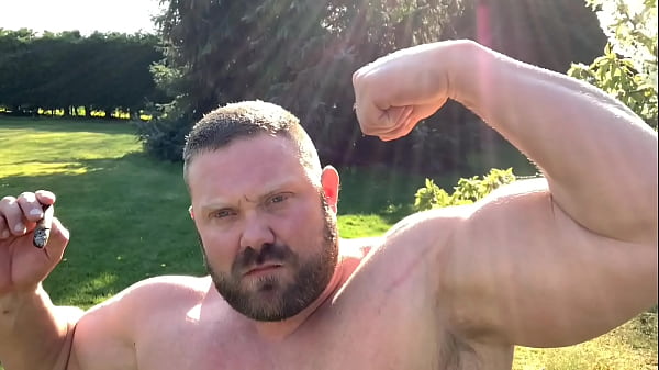 Smoking my cigar outside 