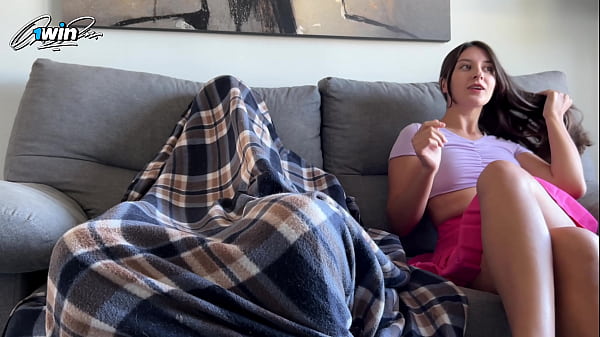 1WINPORN_Step Sister Came Home Early And_Caught_Step Brother Jerking Off_and Handjob Him_While Watching_Porn