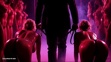 [ai-generated] Future Rave - Sweaty Microstring Girls Inspected, Groped, Leashed And Rented Like Toys thumbnail