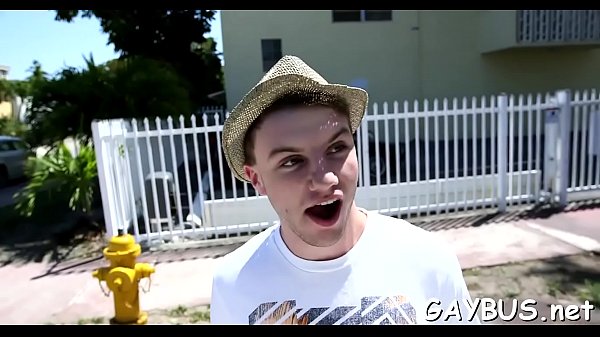 Free cream during wild homo sex