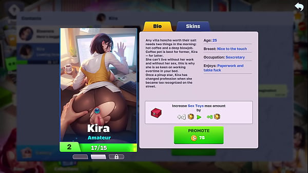 Hornyvilla gameplay pt 1 goth girls ass and tits 