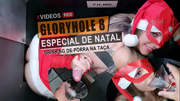 Casada Bebendo Leite Direto Da Ta&ccedil;a Em Uma Cabine Er&oacute;tica. Tudo Filmado Pelo Corno Do Marido - Glory-hole 8 thumbnail