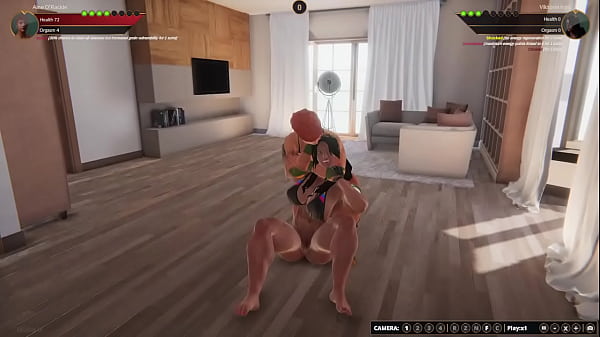Aine O'Rackie VS Viktoria Iron (Naked Fighter 3D)
