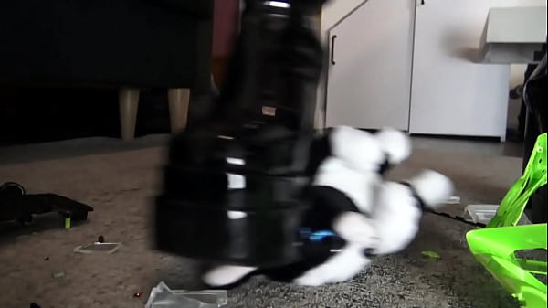 Booty bitch in a merciless mood for destruction