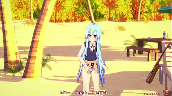 Sex at the beach young cute 19 year old blue haired girl fucked hard missionairy in koikatsu 