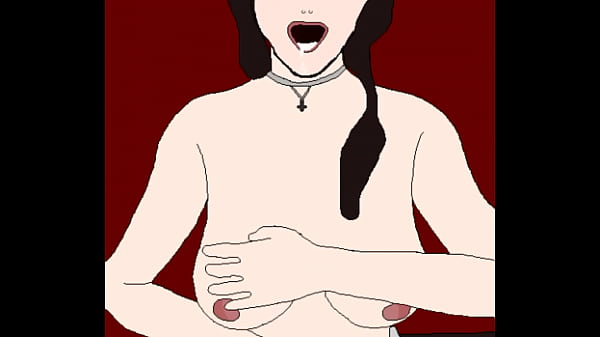 Pixel girl wanks off big dick then sucks on it 