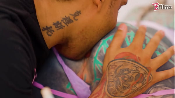 Inked babe ass stretched by bbc ends with atm and a facial cumshot 