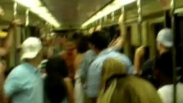 Striptease in the subway