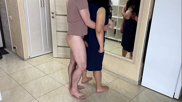 BBWgave her stepson to touch her tits and_gave herass foranal sex