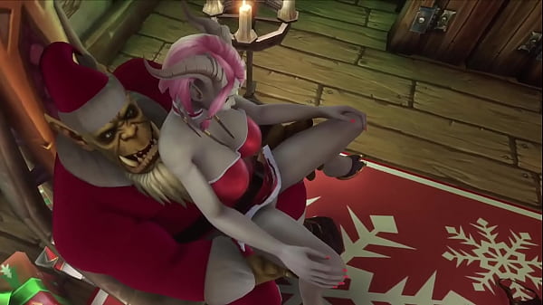 Sexy Demon Girl Sit's On Orc Santa's Lap | Warcraft Parody thumbnail