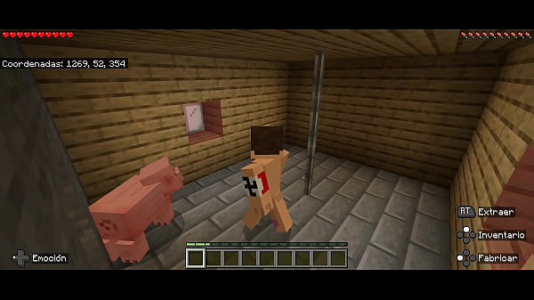 Sexo duro y apacionado con cerdos minecraft gameplay 
