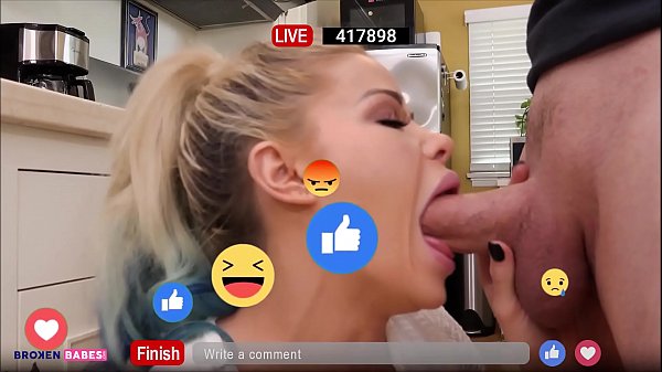 Play MP4 - BrokenBabes - Getting r&period; From Her Cheating Boyfriend By Blowing Her Stepbrother on FB LIVE
