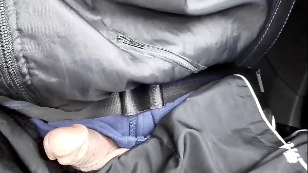 Handjob and ejaculation in car of francky exhib.naturiste 